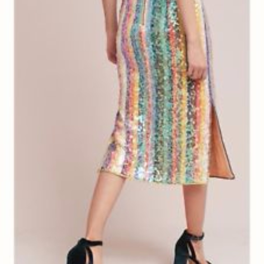 Anthropologie MAEVE Sequin Skirt - Picture 3 of 5